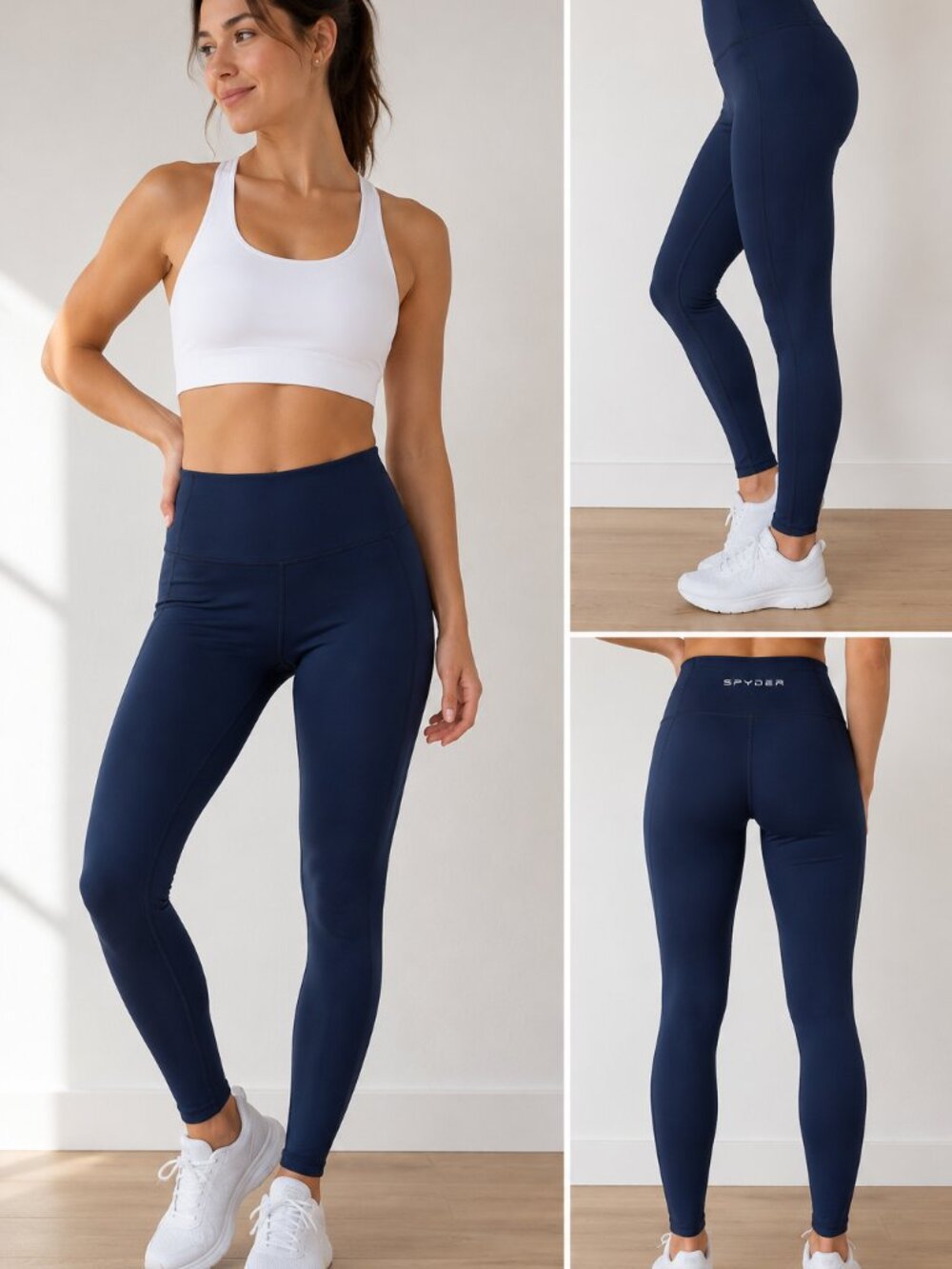 Spyder Active Sport Navy Blue High-Waisted Leggings Size S/P
